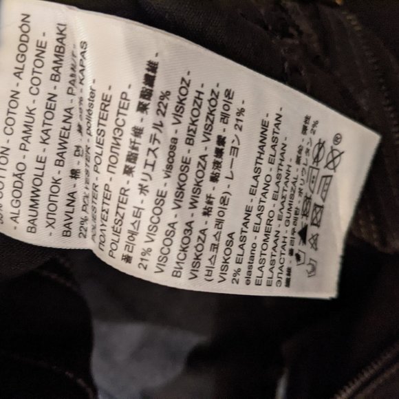 Levi's 711 Skinny Studded Ankle Jeans Soft Black - Picture 5 of 5